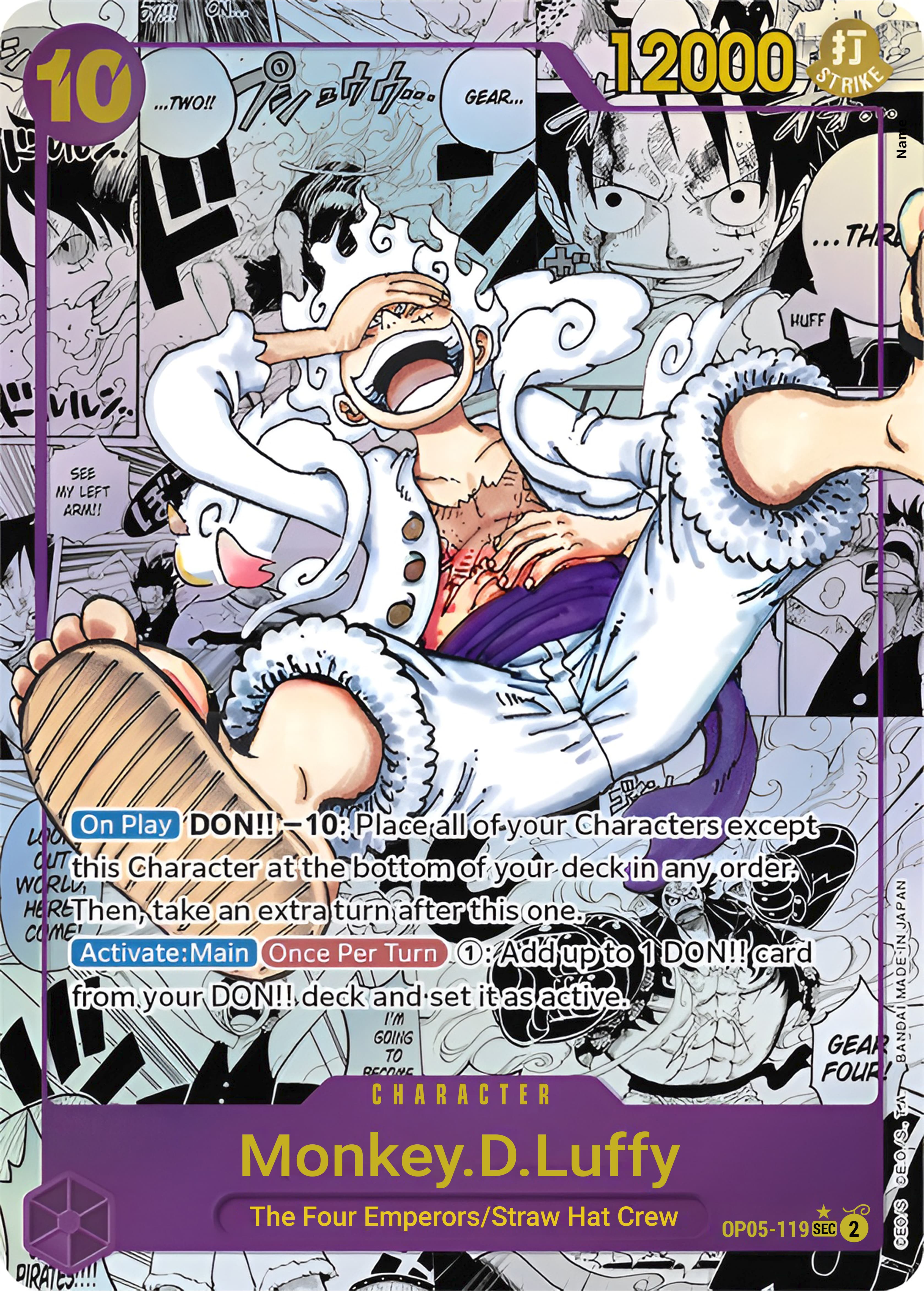 Carta OP05-119 Monkey D. Luffy Manga